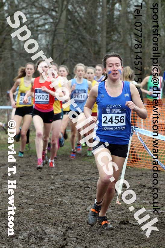 Womens under-20s Inter Counties Cross Country, Prestwold Hall, Loughborough. Photo: David T. Hewitson/Sports for All Pics